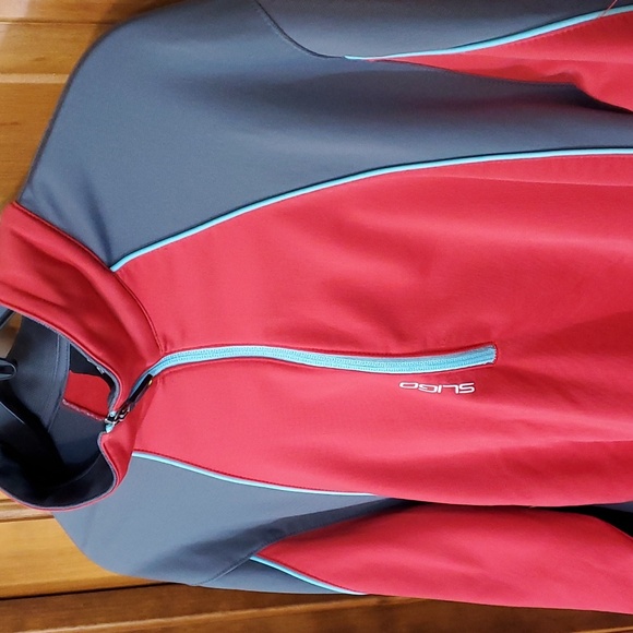 Sligo Men's 1/4 Zip Red/Gray Long Sleeve Size XXL - Picture 2 of 8